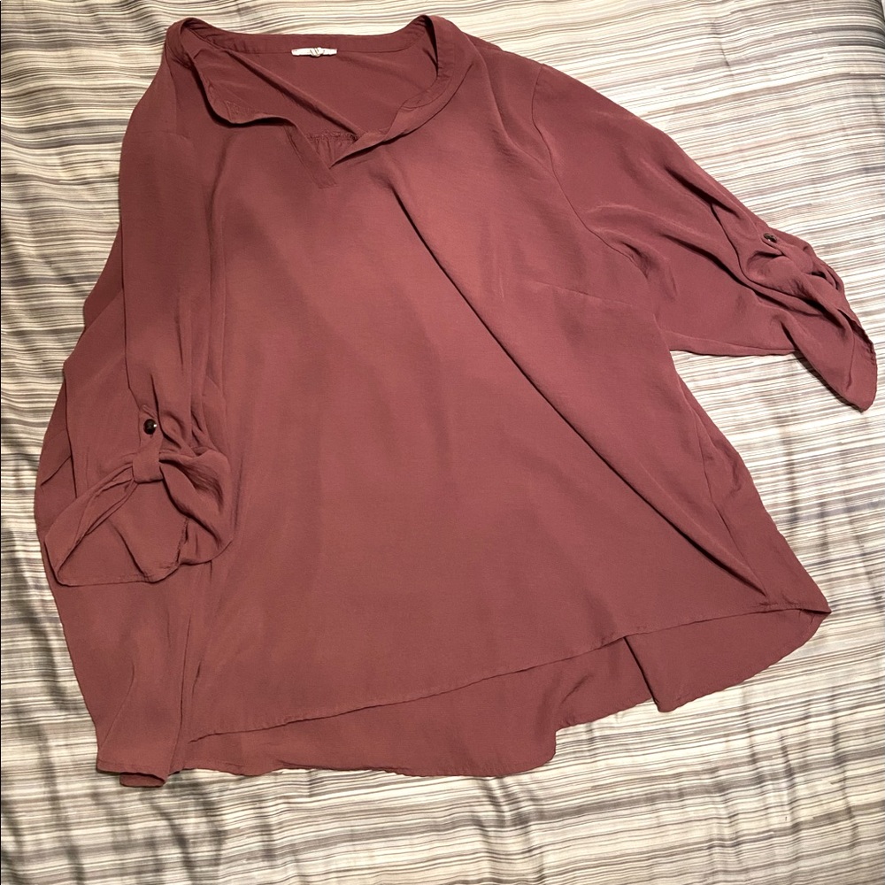 Dusty rose casual shirt